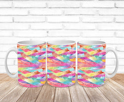 abstract glitter watercolor stripes