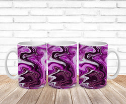 deep purple liquid swirls