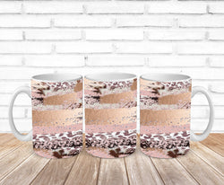 Glitter cow brushstrokes