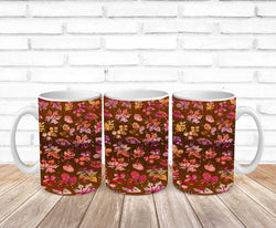 Glitter Fall Leaves Brown