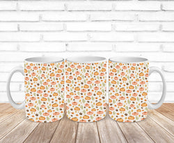 pumpkins, acorns & leaves