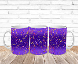 purple glitter splatter