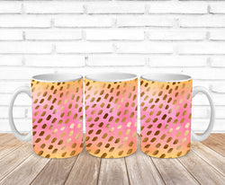 sunset ombre gold spots