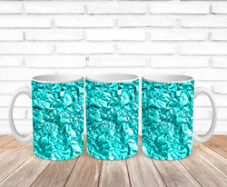 turquoise crinkle texture