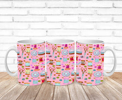 vintage sewing kit pink