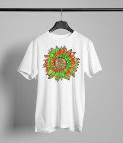 Christmas sunflower  tie dye