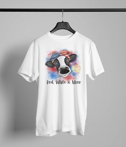 Red wht moo cow