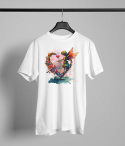 Cupid Watercolor with Heart