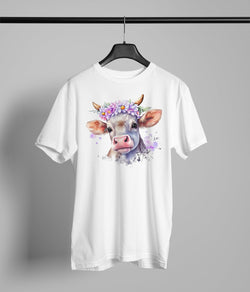 cow purple watercolor