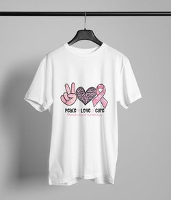 Peace Love Cure Breat cancer awareness