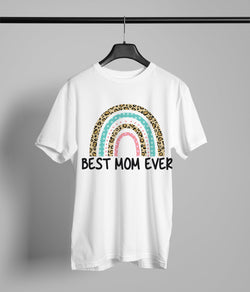 Best Mom Ever Animal Rainbow Print