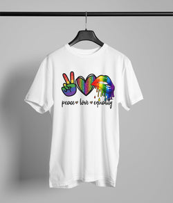 Peace Love Equality Rainbow