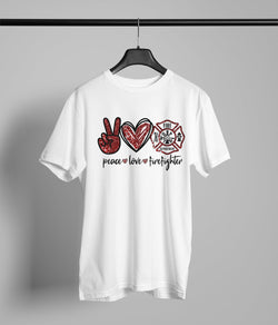 Peace Love Firefighter