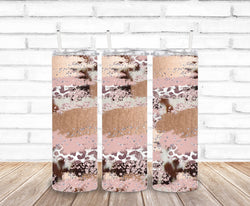 Glitter cow brushstrokes