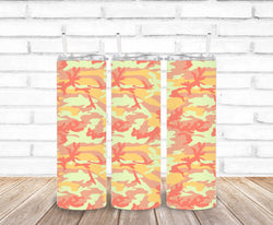 Orange and pink camo