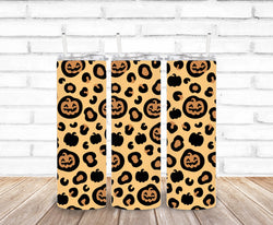 pumpkin leopard print